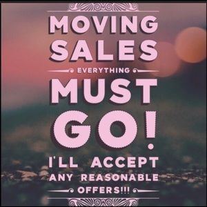 Moving sale!